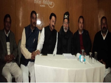 Press conference of former MP Pradeep Tamta